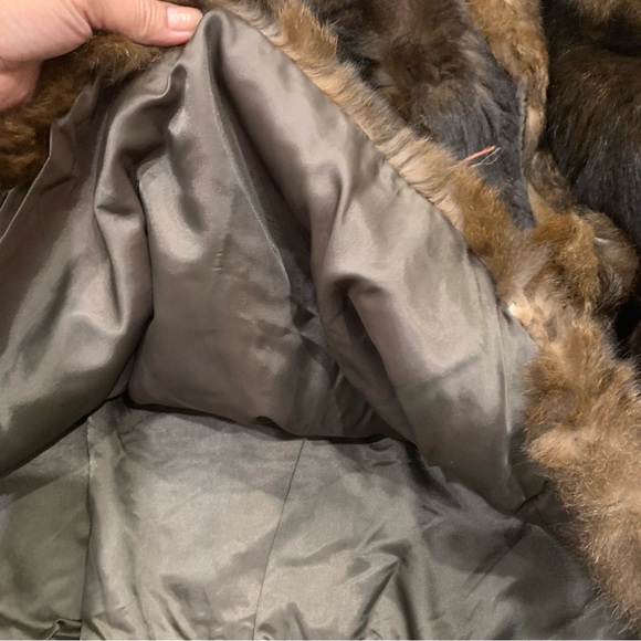 Alan Michaels Croco Embossed Bomber Leather Jacket with Possum Fur - Picture 11 of 16